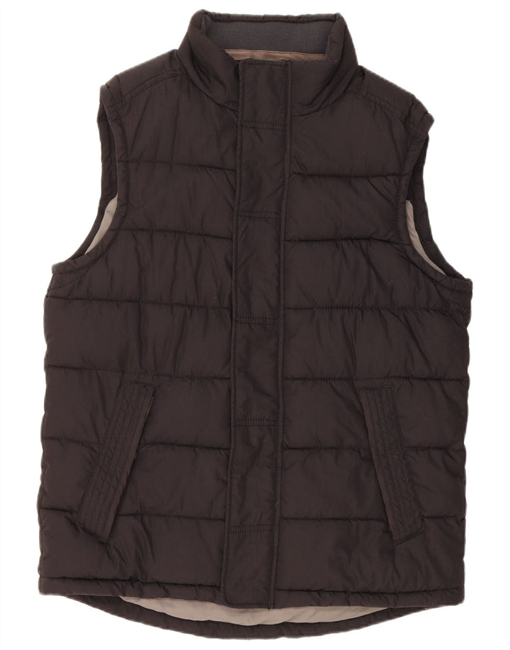 FAT FACE Gilet rembourré pour homme UK 38 Medium Noir Coton