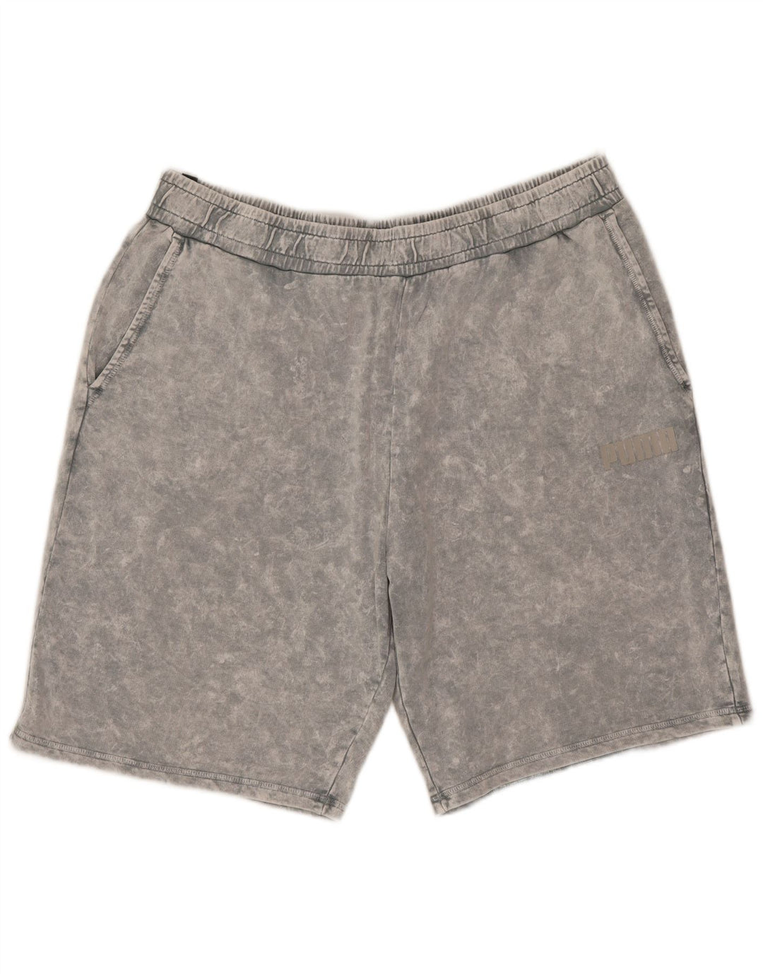 Puma Short de sport pour homme 2XL Gris Tie Dye Coton