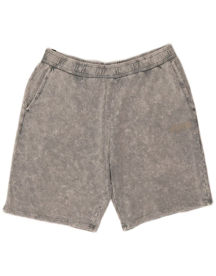 Puma Short de sport pour homme 2XL Gris Tie Dye Coton