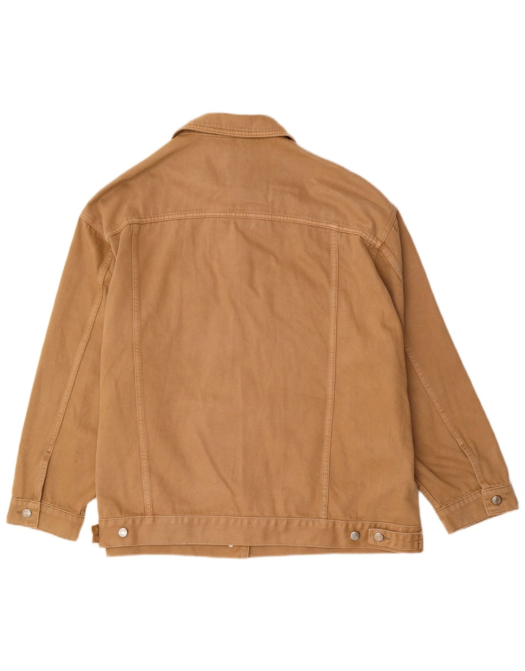 Zara Veste en jean surdimensionnée pour femme UK 18 XL Coton marron