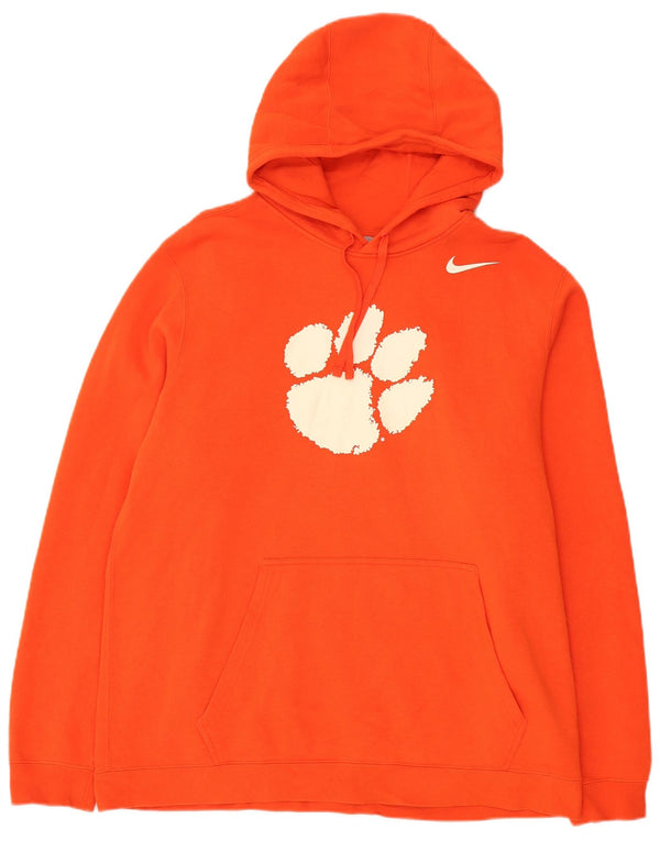Nike Homme Clemson Tigers Graphic Sweat à capuche XL Orange Coton