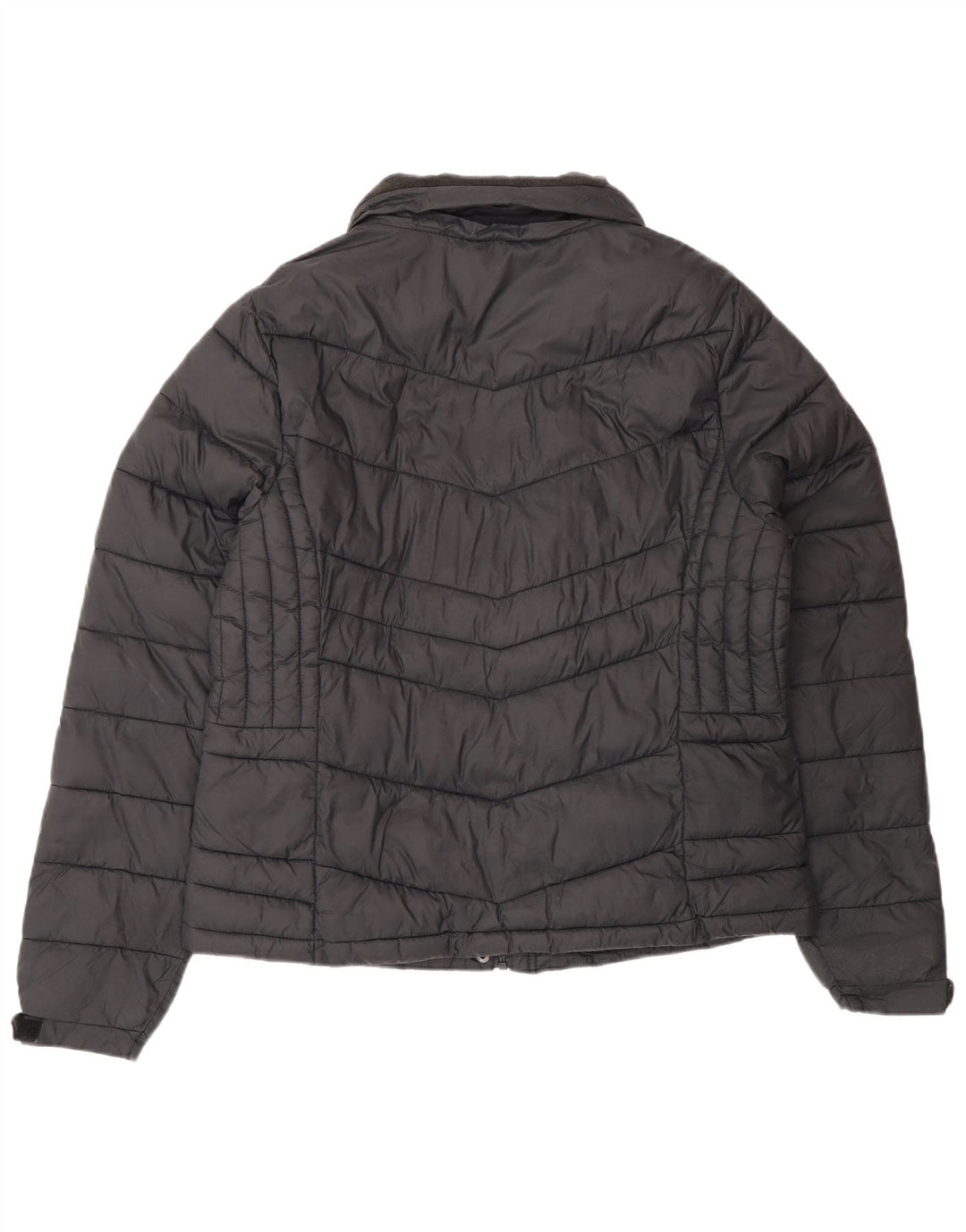 Superdry Veste rembourrée pour femme UK 16 Large Noir Polychlorure