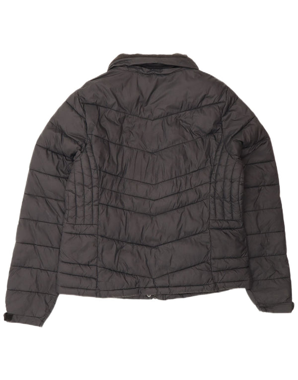 Superdry Veste rembourrée pour femme UK 16 Large Noir Polychlorure