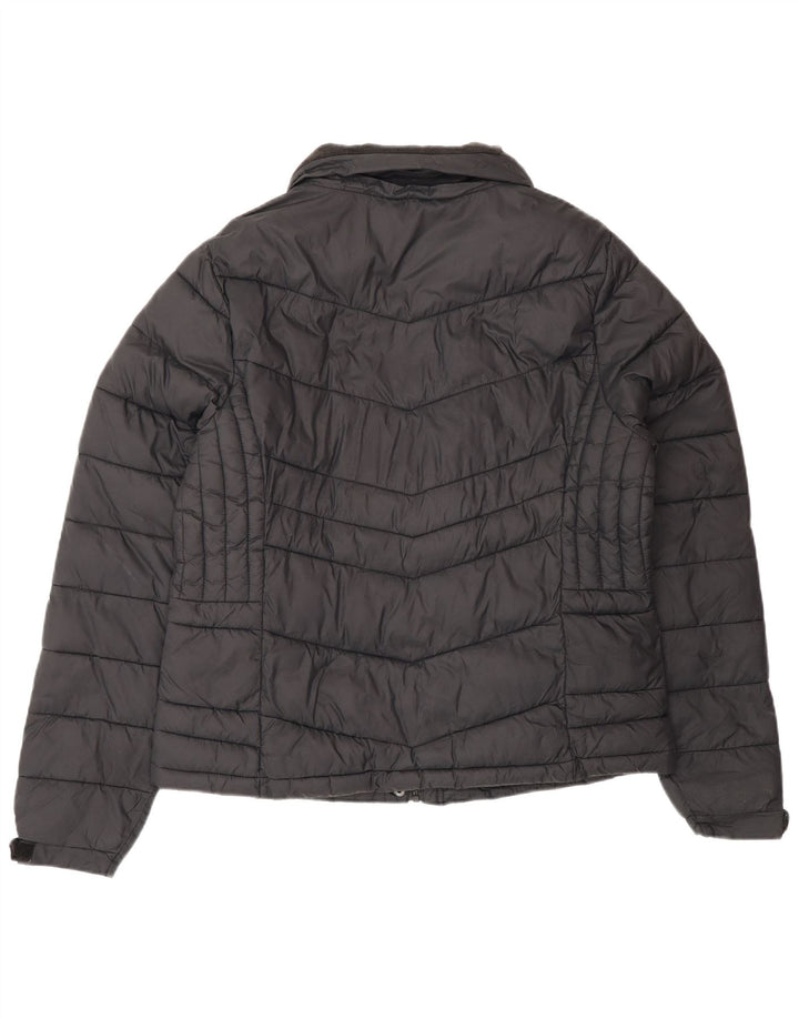Superdry Veste rembourrée pour femme UK 16 Large Noir Polychlorure