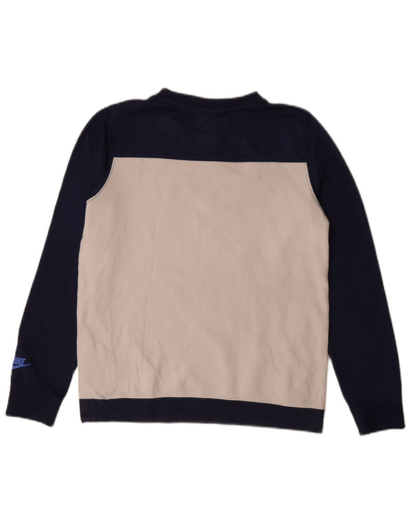 Nike Sweat-shirt graphique pour garçon 13-14 ans XL Bleu marine Colourblock