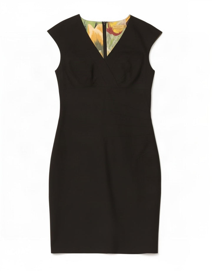 Ted Baker Robe fourreau pour femme Taille 2 Petit Noir