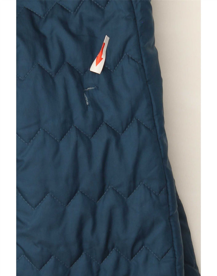 Puma Veste matelassée à capuche pour homme UK 40 Large Bleu marine