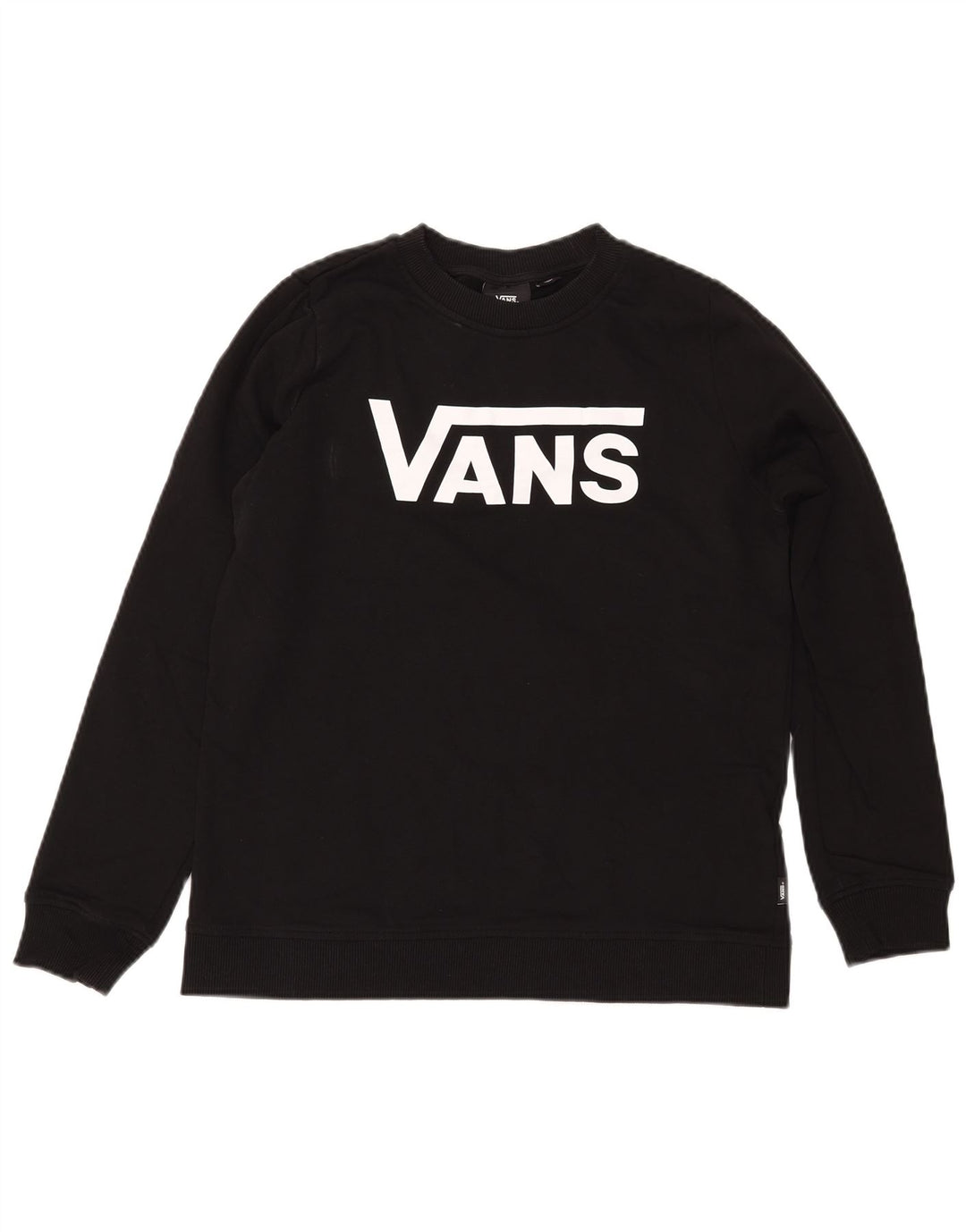 VANS Sweat-shirt graphique pour femme UK 14 en coton noir moyen