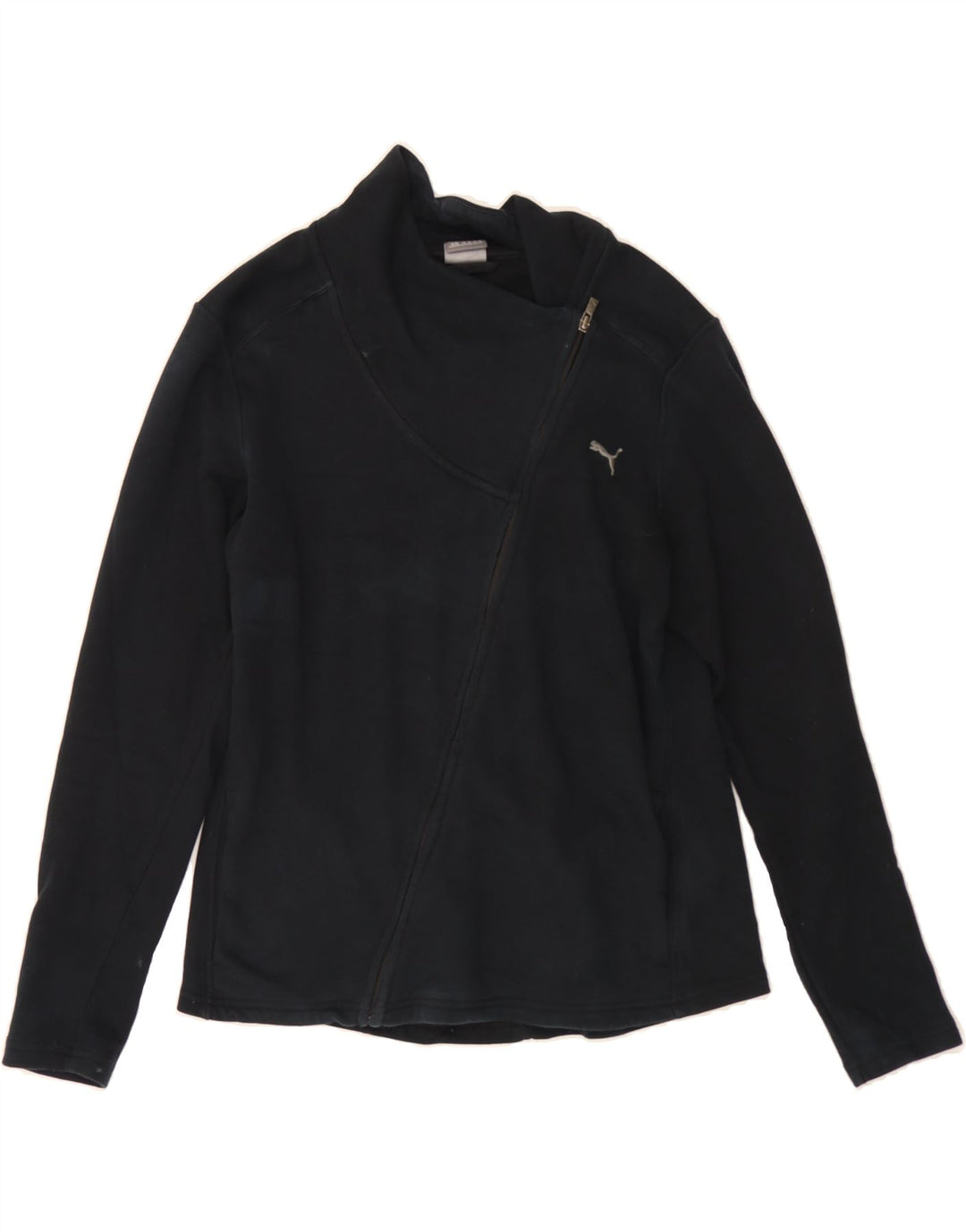 PUMA Womens Tracksuit Top Jacket UK 16 Large Black Polyester Vintage Puma and Second-Hand Puma from Messina Hembry 