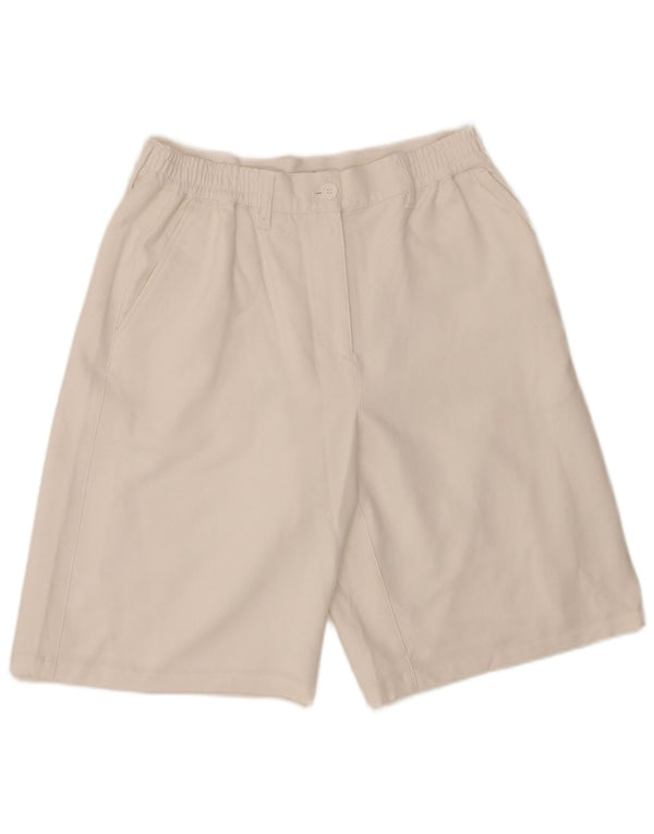 French Connection Short Chino Femme UK 14 Large W34 Blanc Polyester