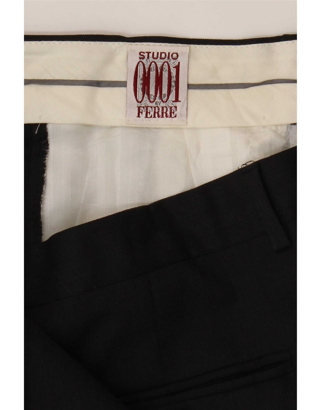 Ferre Pantalon de costume pour homme W34 L31 Noir