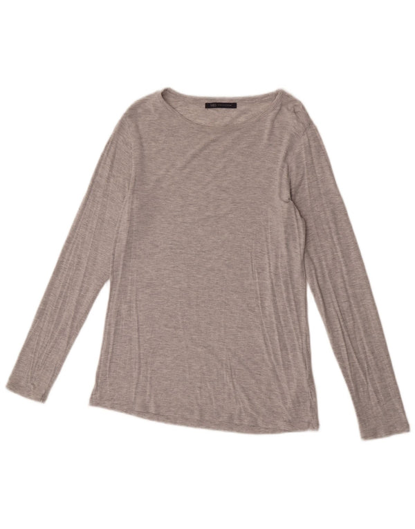 Marks & Spencer Haut à manches longues pour femme Gris moyen Modal UK 44