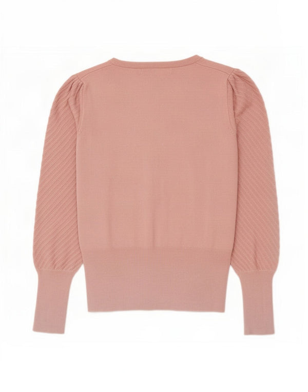 Marks & Spencer Pull court à col bateau pour femme UK 8 Small Rose