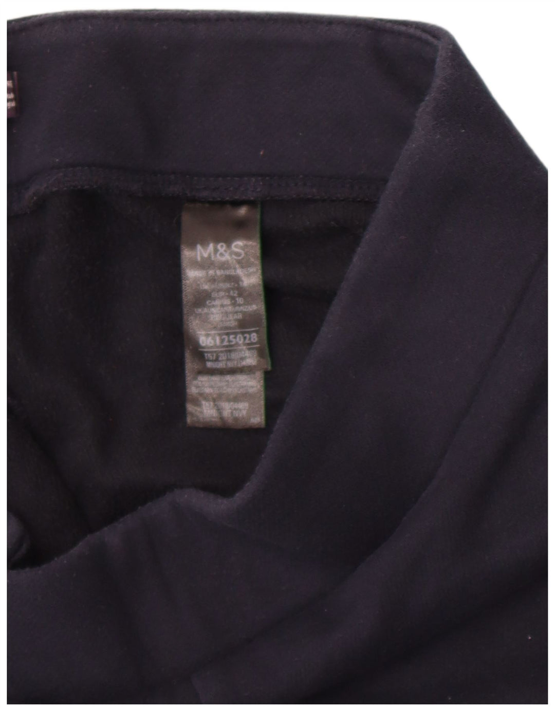Marks & Spencer Leggings Femme UK 14 Large Bleu Marine Polyester
