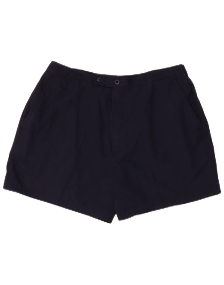 Short Chino Vintage Homme W30 Polyester Bleu Marine Moyen