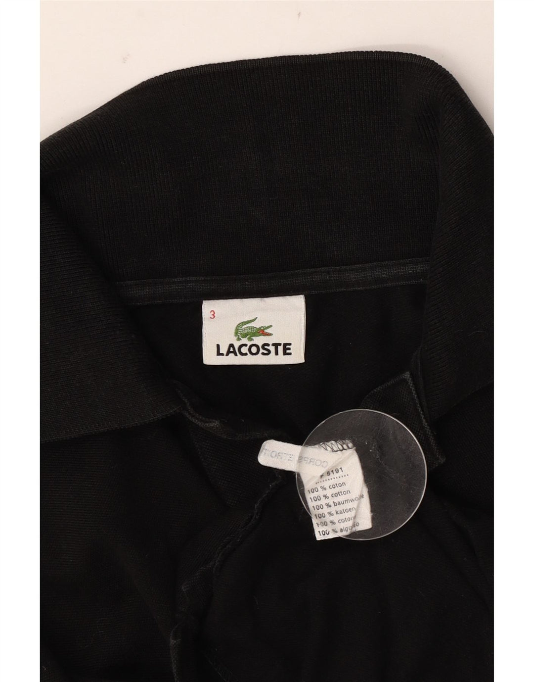 Lacoste Polo Homme Taille 3 Petit Coton Noir
