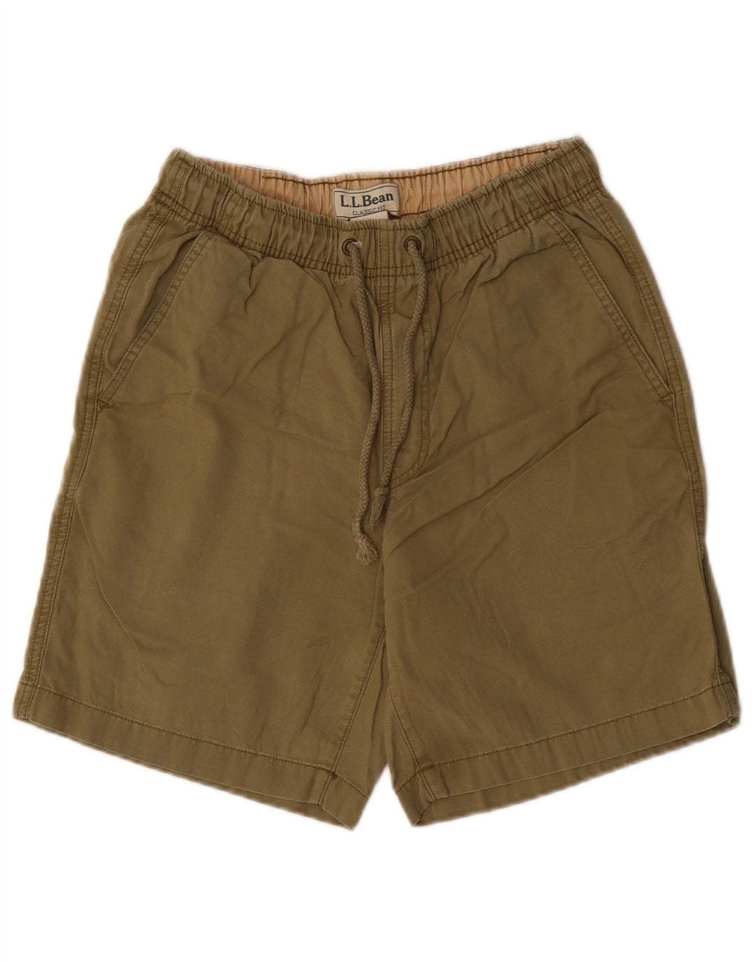 L.L.Bean Short coupe classique pour homme Petit W27 en coton kaki