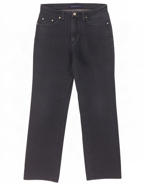 Trussardi Femme Jean Droit W28 L30 Bleu Marine Coton