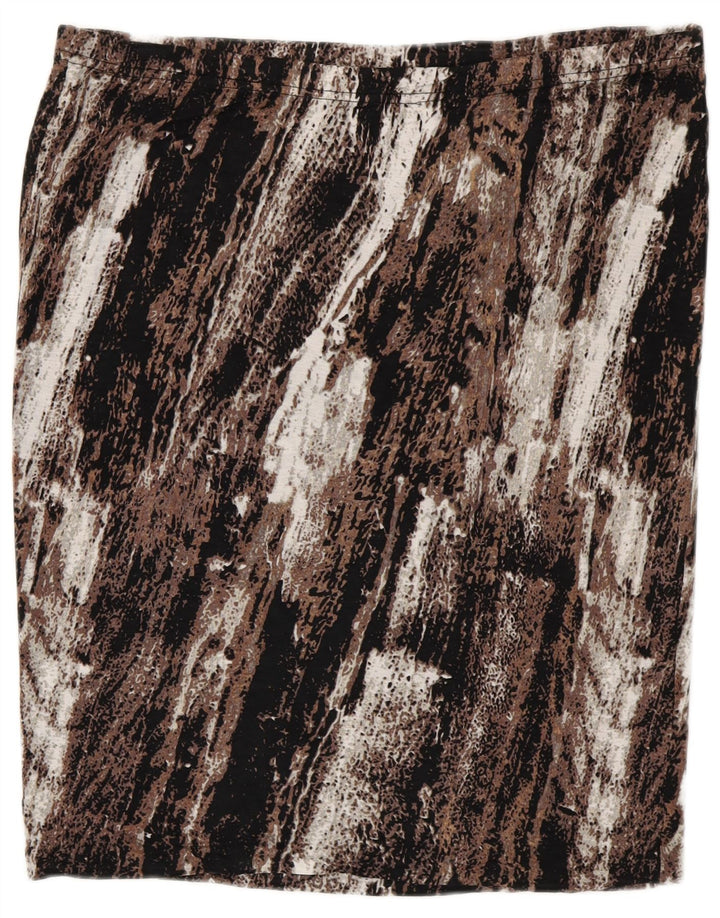 MOSSIMO Jupe droite femme 2XL W40 Rayonne color block marron