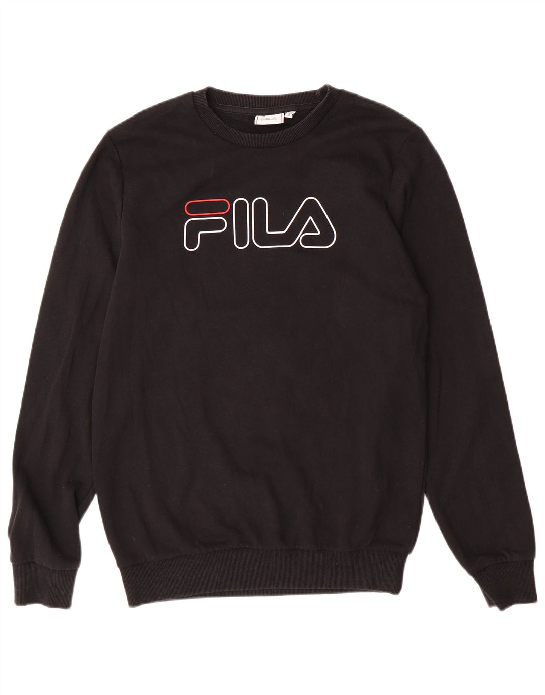 Fila Sweat-shirt graphique pour hommes, petit coton noir