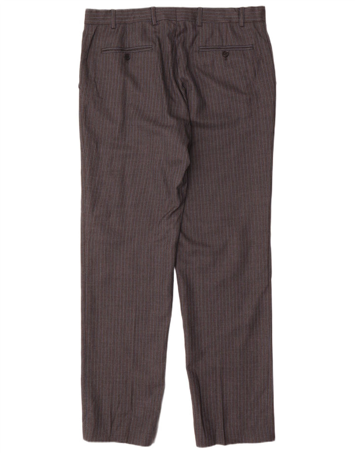 Jaeger Costume 2 pièces pour homme à 2 boutons UK 42 XL W36 L34 Gris à fines rayures classique