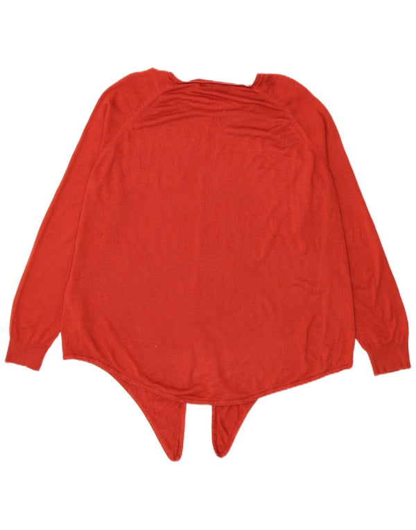Marks & Spencer Pull col bateau pour femme UK 16 Large Rouge Viscose