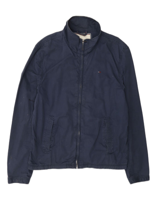Tommy Hilfiger Veste Bomber Homme UK 42 XL Bleu Marine Coton