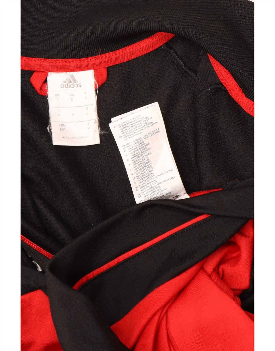 Adidas Veste de survêtement pour homme Petit Noir Colorblock Polyester