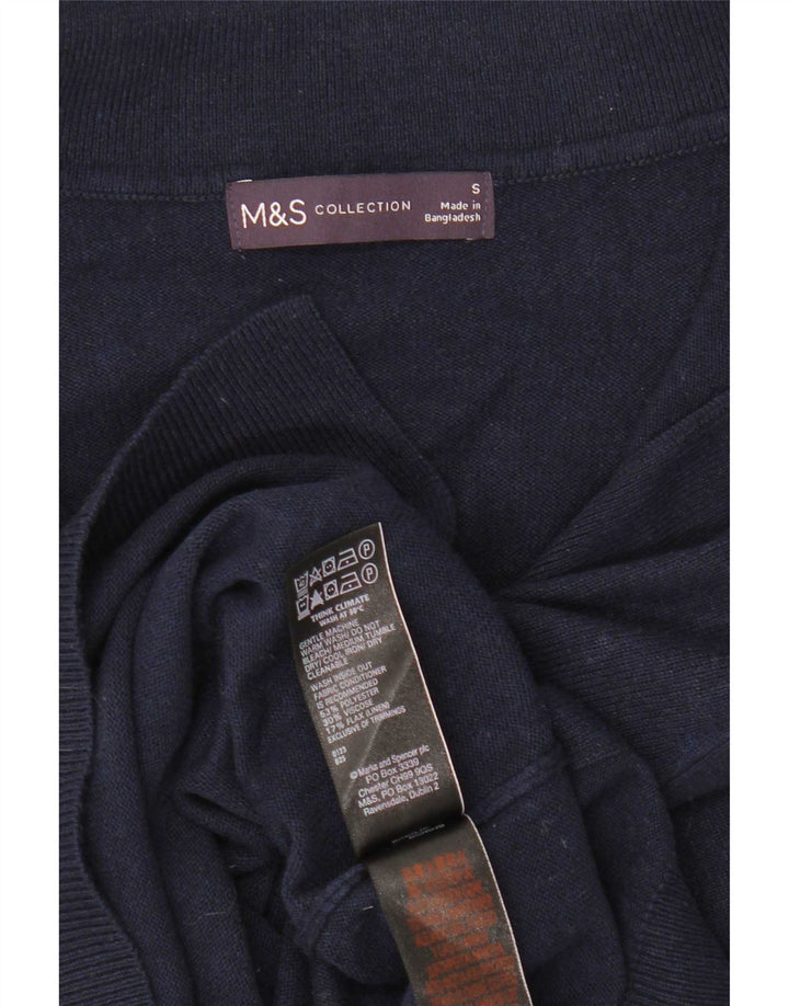 Marks & Spencer Débardeur pour femme UK 10 Small Bleu marine Polyester
