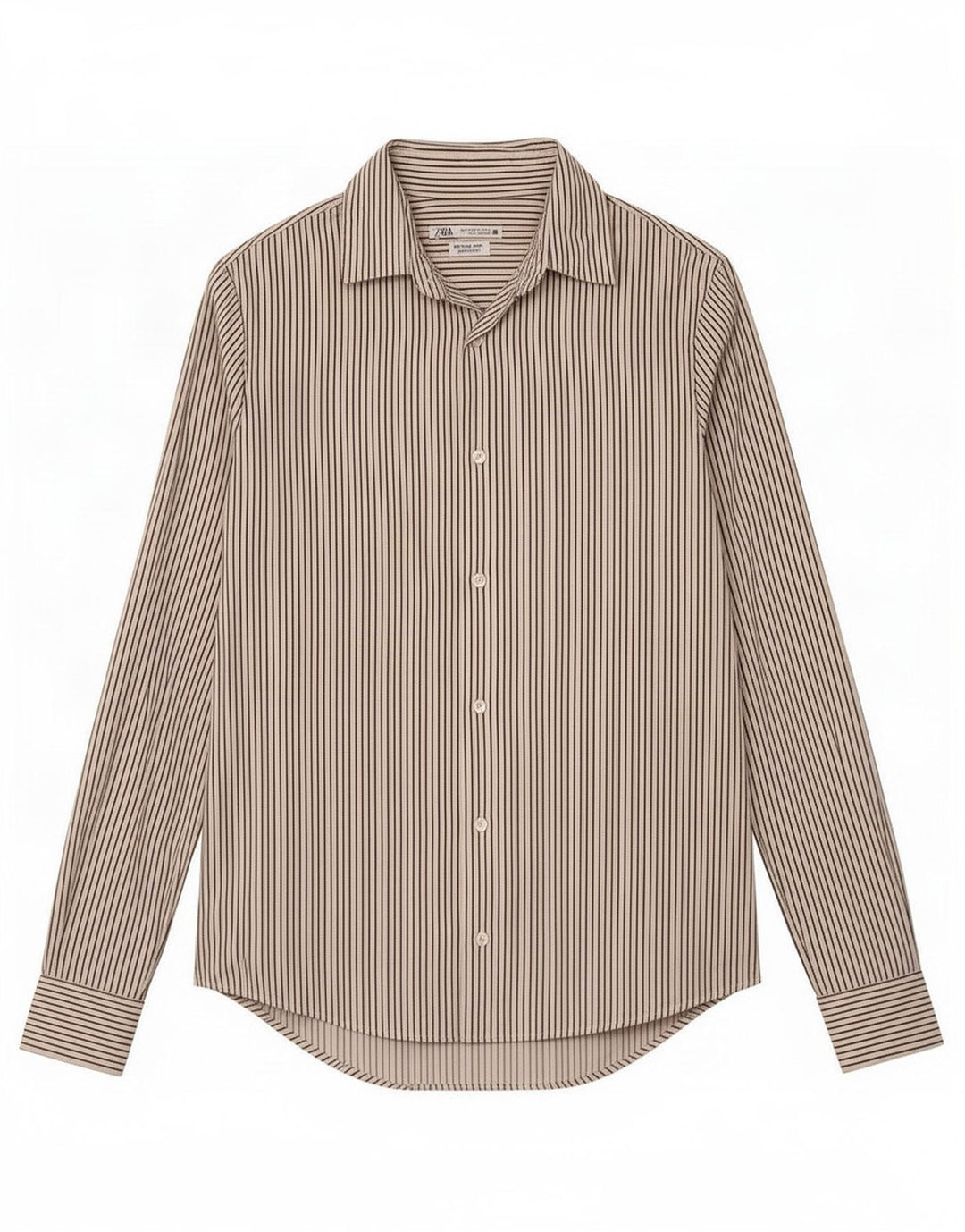 Zara Chemise Super Slim Fit à fines rayures blanches pour homme