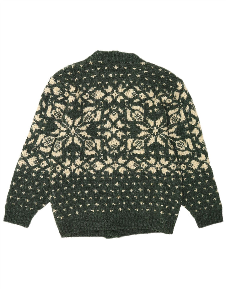 Foxhound Cardigan pour homme Vert moyen Fair Isle
