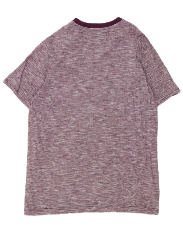 Penguin T-Shirt Homme Haut Large Violet Moucheté Coton