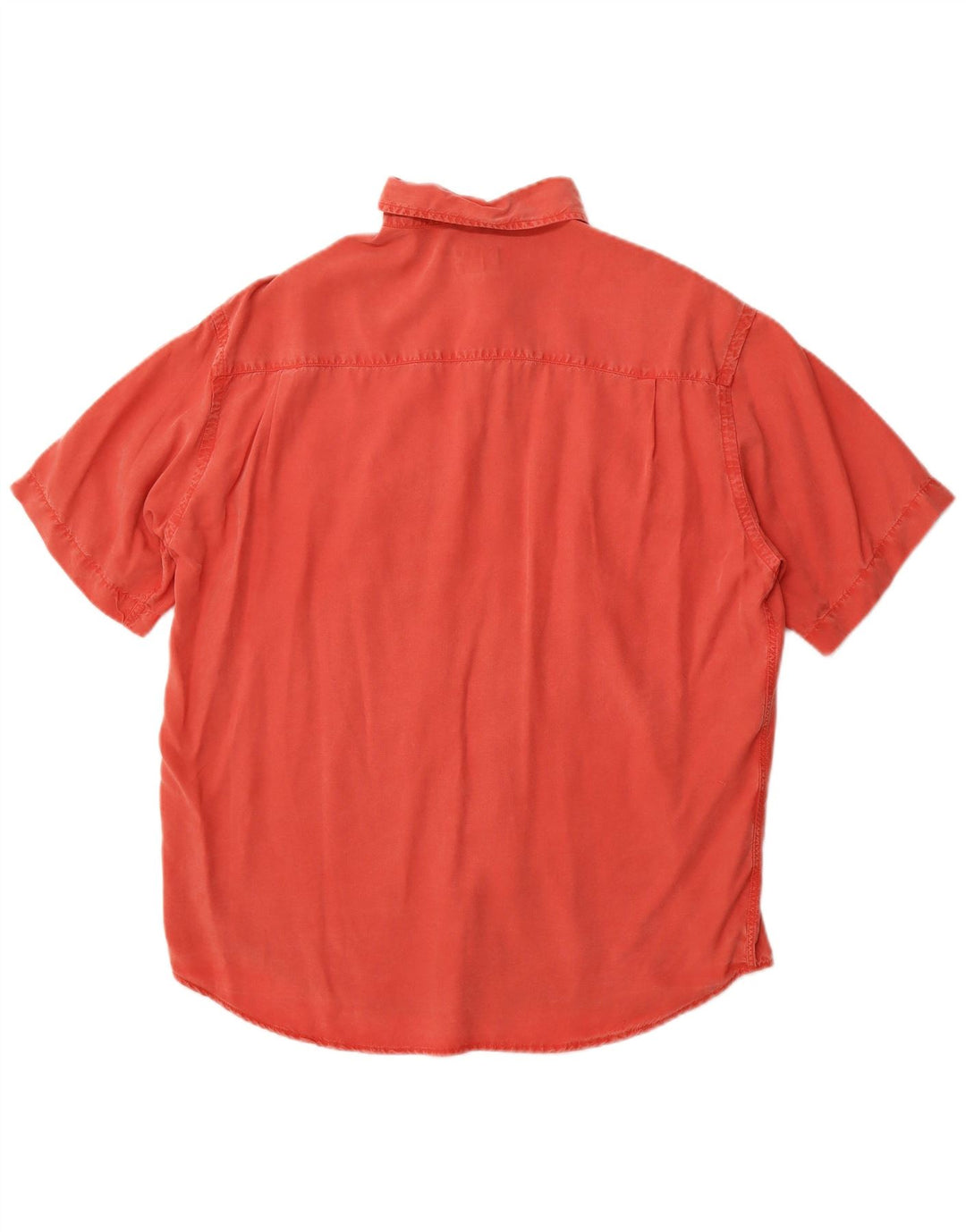 TRUSSARDI JEANS Chemise à Manches Courtes Homme Rouge Moyen Lyocell