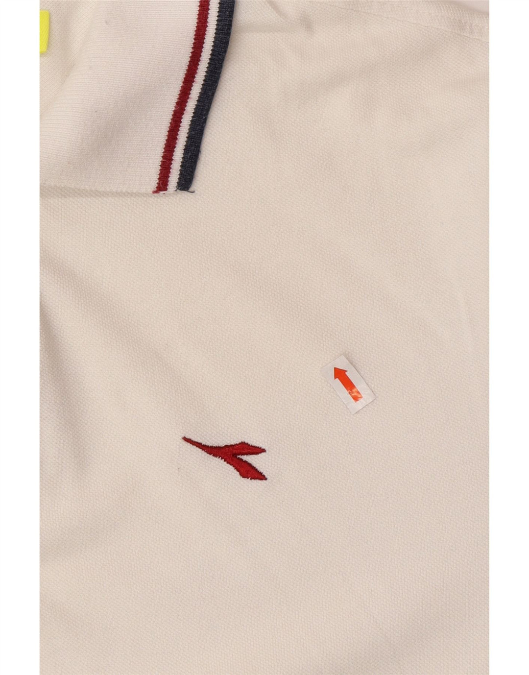 DIADORA Polo Homme Blanc Moyen Coton