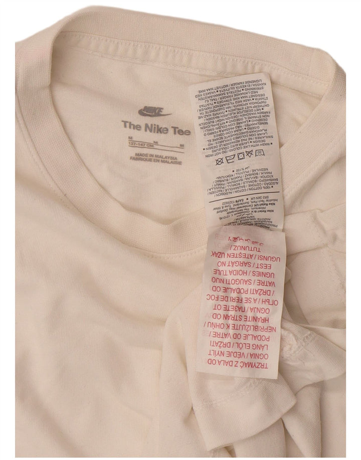 Nike T-Shirt Garçon 10-11 Ans Coton Blanc Moyen