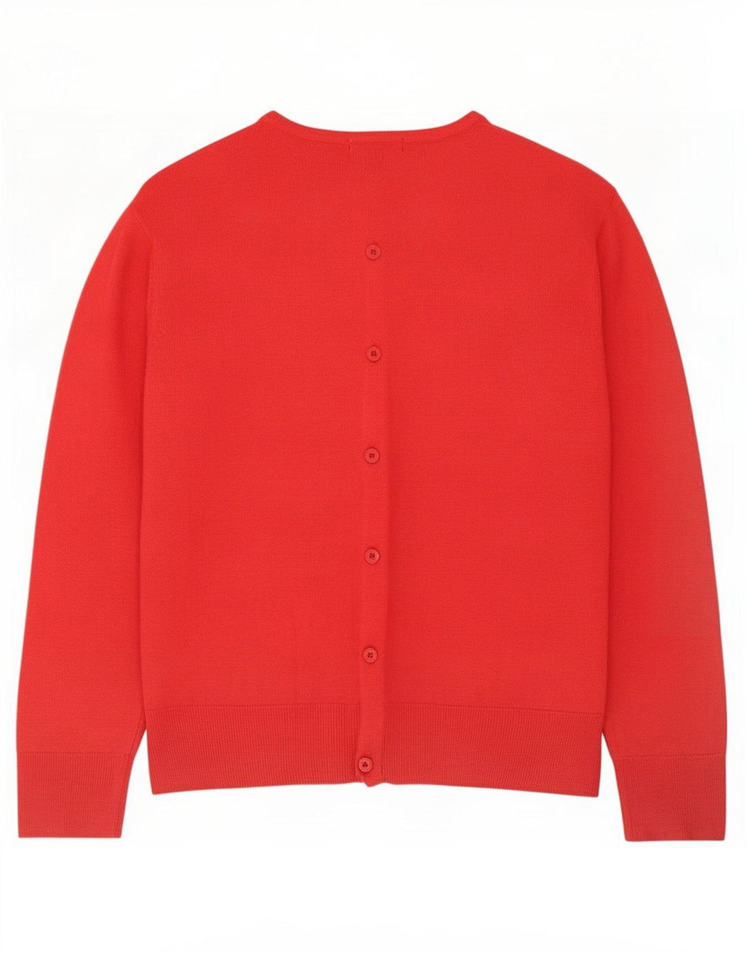 Marks & Spencer Pull Cardigan pour Femme UK 12 Acrylique Rouge Moyen