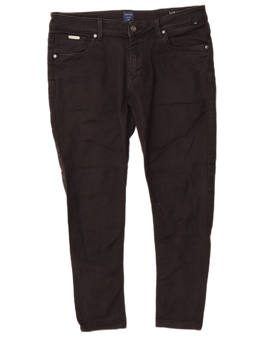 Nautica Jean Slim Homme W34 L26 Coton Noir