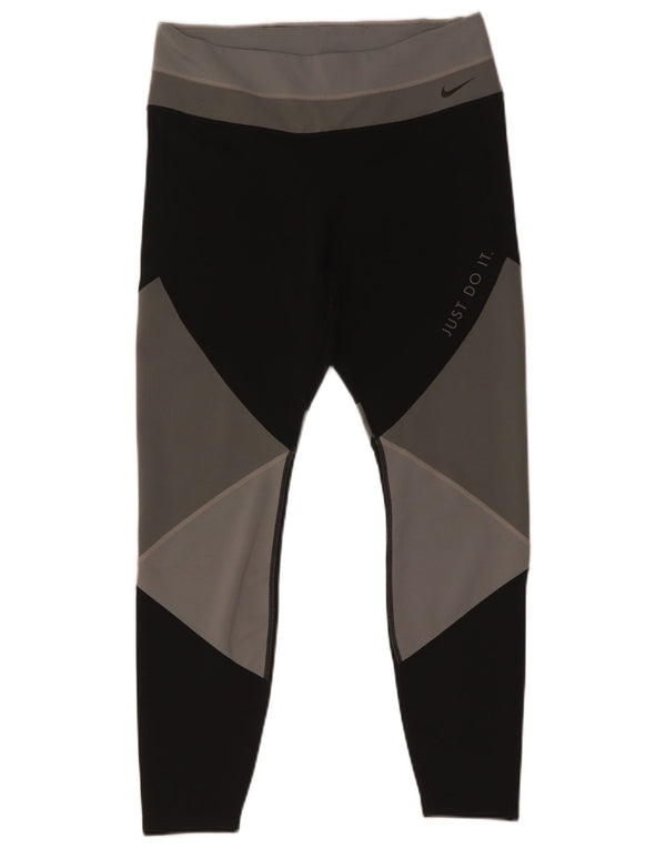Nike Legging court Dri Fit pour femme UK 14 Large Multicolore Colorblock