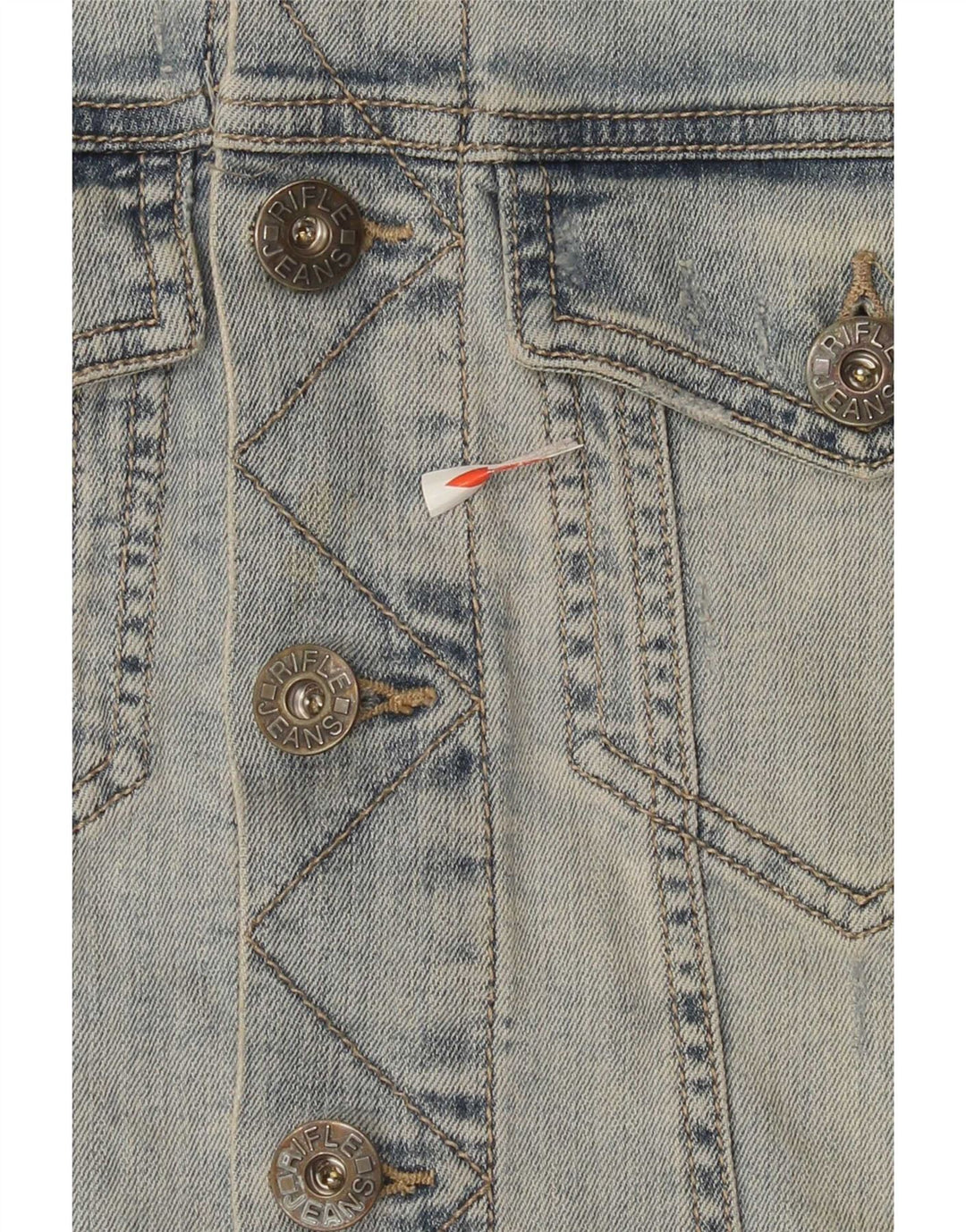Rifle Gilet en jean pour homme UK 38 Bleu moyen Coton