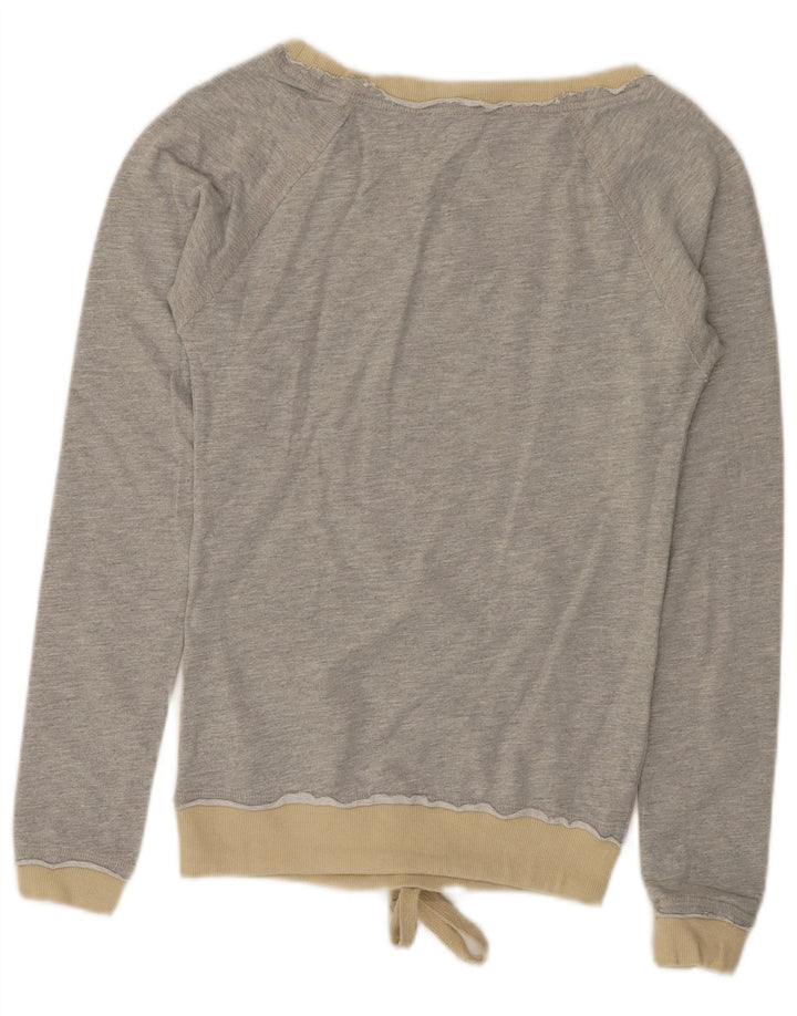 TRUSSARDI Sweat-Shirt Graphique Fille 9-10 Ans Grand Gris Coton