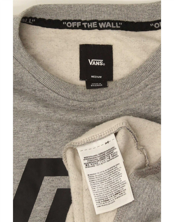 Vans Sweat-Shirt Graphique Homme Gris Moyen Coton