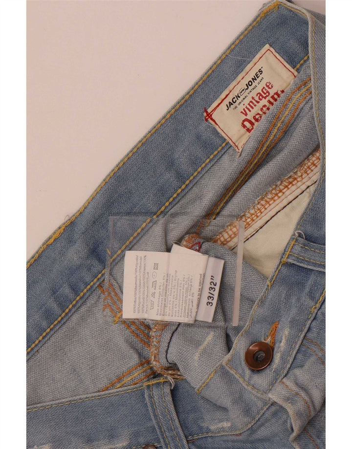 Jack & Jones Jean bootcut effet vieilli W33 L32 pour homme en coton bleu