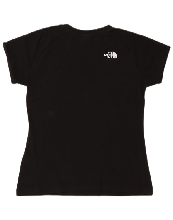 THE NORTH FACE T-shirt graphique pour femme UK 14 en coton noir moyen
