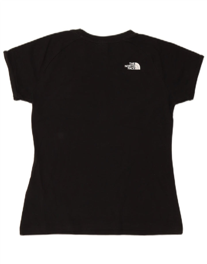 THE NORTH FACE T-shirt graphique pour femme UK 14 en coton noir moyen