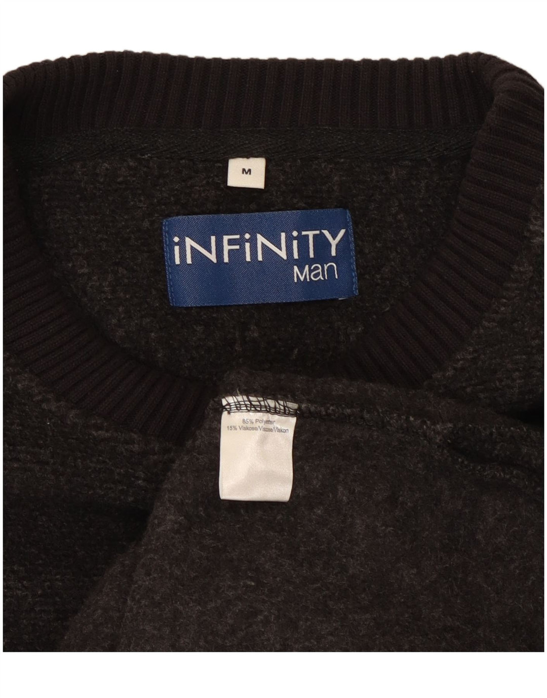 INFINITY Pull Col Bateau Homme Gris Moyen Polyester
