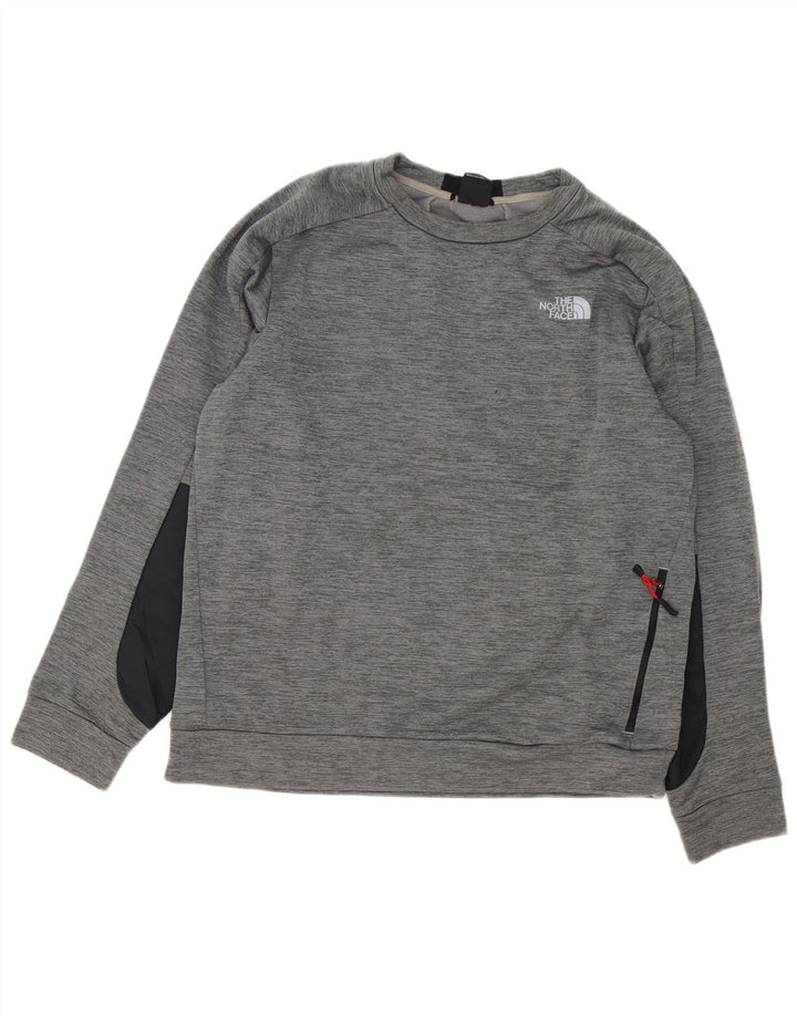 The North Face Sweat-shirt pour homme en polyester color block grand gris