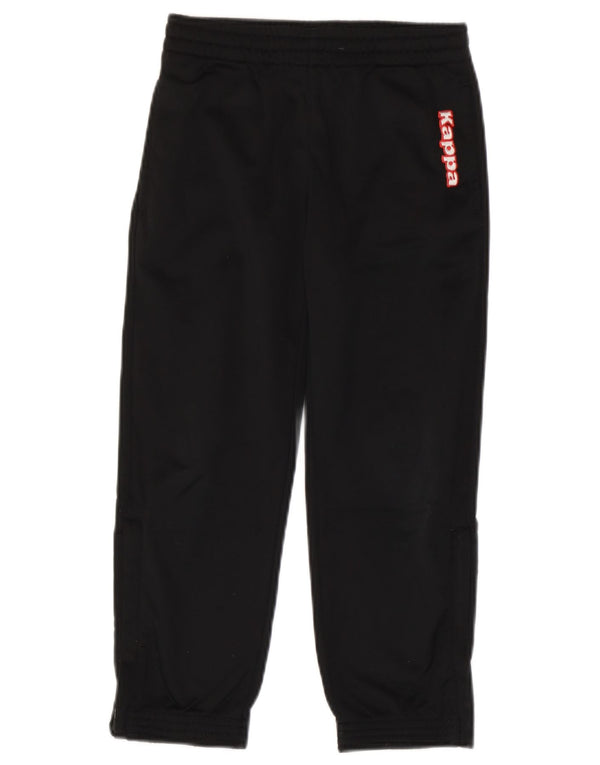 Kappa Pantalon de survêtement graphique pour garçon 5-6 ans Noir