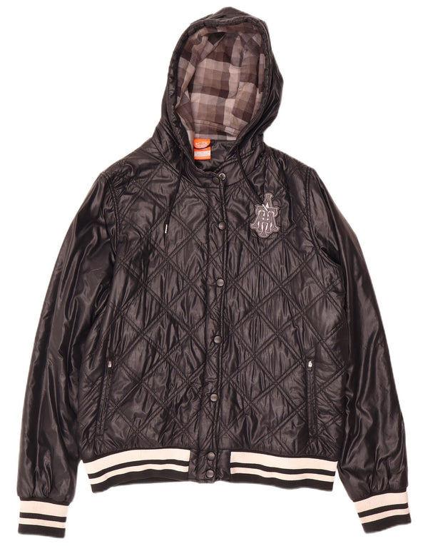Nike Veste matelassée à capuche pour femme UK 18 XL Nylon noir