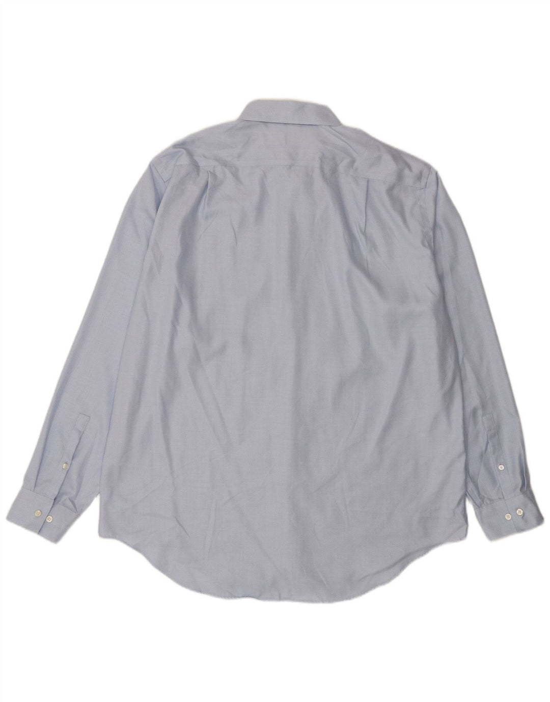 Calvin Klein Mens NON - IRON Slim Shirt Taille 18 2XL Bleu Coton