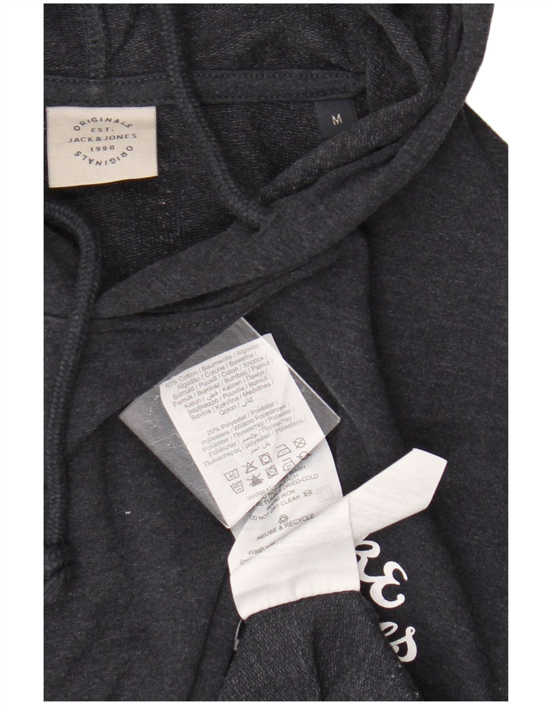 Jack & Jones Pull à Capuche Homme Bleu Marine Moyen Coton